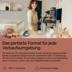 Safescan 55 LED Geldscheinprüfgerät mit ultrastarkem UV-Licht - Falschgeldprüfgerät für Banknoten, Kreditkarten & Ausweise - Geldprüfer mit 3 leistungsstarken LED-Lichtern - Geldprüfmaschine