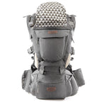 SUNVENO Babytrage Ergonomisch，Baby Carrier mit Abnehmbarer Kapuze, Hüftsitz baby mit Speicheltuch, 3in1 Babybauchtragen für Baby 3-36 Monate, Babyrückentragen 0-20Kg (Grau)