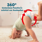 Pampers Baby-Dry Pants Größe 4, 180 Windeln, 9kg-15kg, 360 Grad Celsius Passform hilft, Auslaufen zu verhindern