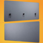 RICOO ZAP1680-G Akustik Trennwand Schreibtisch 160 x 80cm Sichtschutz Schreibtisch Trennwand Filz Pinnwand Grau Geräuschdämmung Akustik Diffusor Schallschutz Büro Tischtrennwand mit Tischklemme