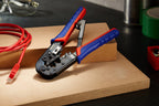 KNIPEX Crimpzange für Westernsteckermit Mehrkomponenten-Hüllen 190 mm, 97 51 10