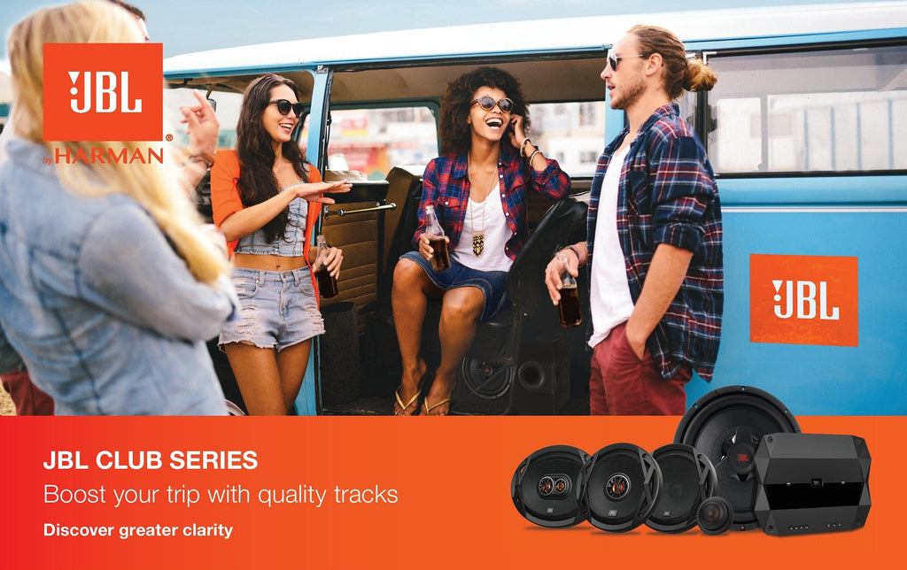 JBL Club A5055 5-Kanal Endstufe Auto - KFZ Autoradio Verstärker 4 x 50 Watt RMS + 1 x 500 Watt RMS für Auto Lautsprecher & Subwoofer