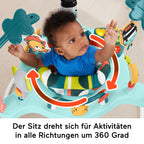 Fisher-Price Wippe kunterbunter Jumperoo Spielcenter mit Musik, Lichtern, Geräuschen und Lernspielzeug, HNX59
