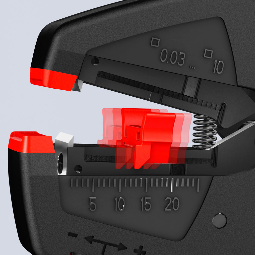 KNIPEX Selbsteinstellende Abisolierzange 200 mm, 12 40 200 EAN