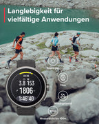 SUUNTO Race Sportuhr - Outdoor Smartwatch, 1,43" Helles AMOLED Display mit Saphirglas, Bequeme Uhrenkrone & Tasten Bedienung, Präzise Zweifrequenz GPS, Lange Akkulaufzeit, 100m Wasserdicht