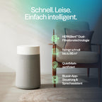 BLUEAIR Blue Pure 3350i Max Luftreiniger für Räume bis 86 m² – Smart, leise, mit HEPASilent-Technologie – entfernt Allergene, Tierhaare, Rauch, Staub und Schimmel – ideal für Zuhause & Haustiere