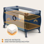 Lionelo Sven Plus 4 in 1 Baby Bett ab Geburt bis 15 kg Wickelauflage Moskitonetz luftige Seitenwände mit Seiteneingang Tragetasche zusammenklappbar