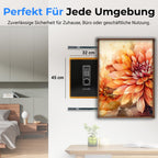 SereneLife 39L Tresor Für Zuhause, Safe- Feuerfest & Wasserdicht, Digitaler Wandtesor Möbeltresor mit Code & 2 Schlüsseln, Safe Box mit Doppelt gesichertes Alarmsystem für Wertsachen, Bargeld, Schmuck