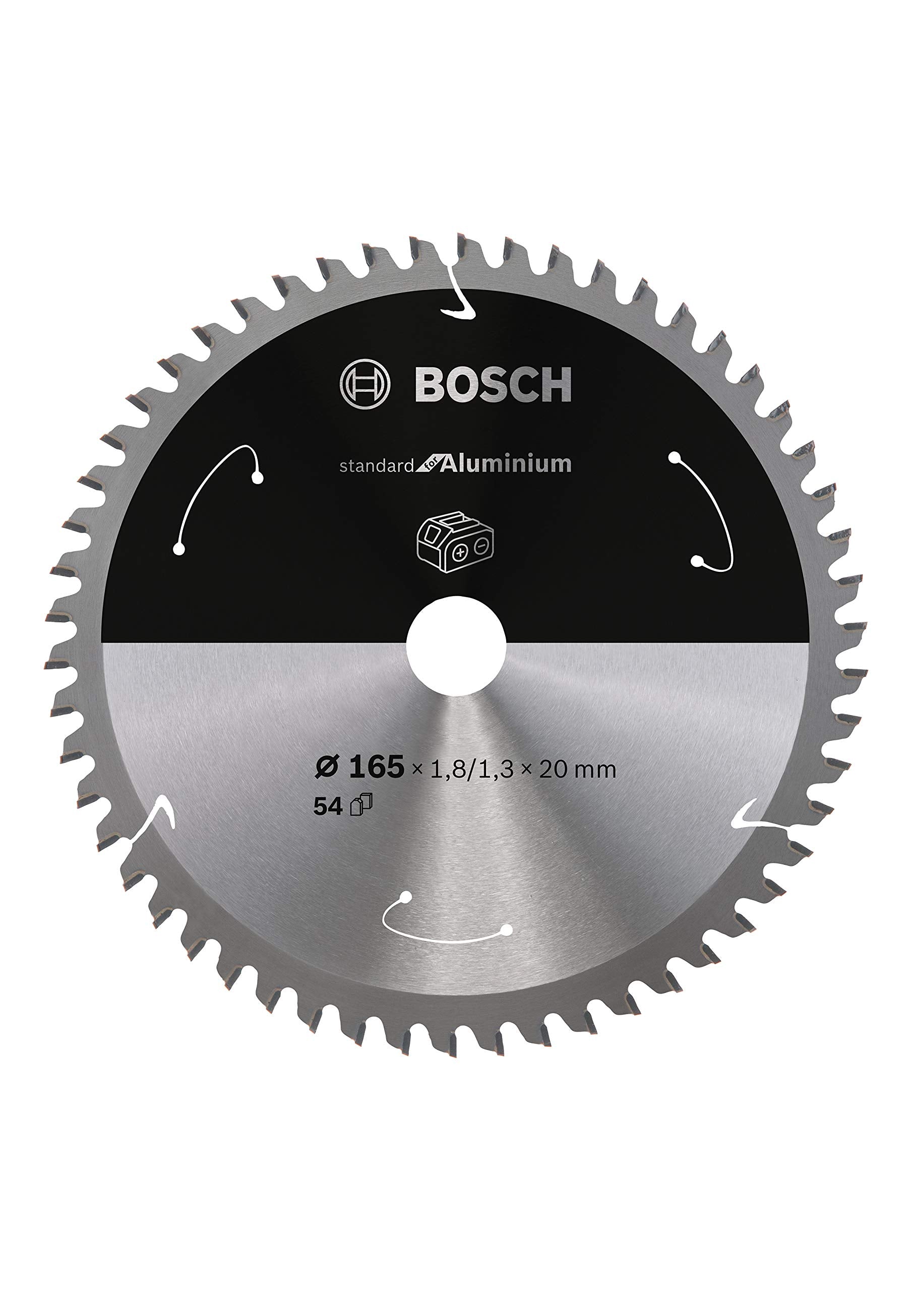 Bosch 1x PRO Aluminium Kreissägeblatt für Akku-Handkreissägen (für Aluminium, Nichteisenmetalle, Ø mm, Professional Zubehör Handkreissäge)