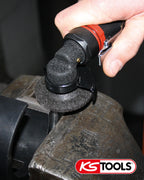 KS Tools Trenn-Stabschleifer Druckluft kurz 3/8"515.5550 I Druckluftschleifer mit Drehzahl-Regulierung & verstellbarem Funkenschild I Für Trennscheiben bis Ø 50,4 x 1,1 x 9,56mm