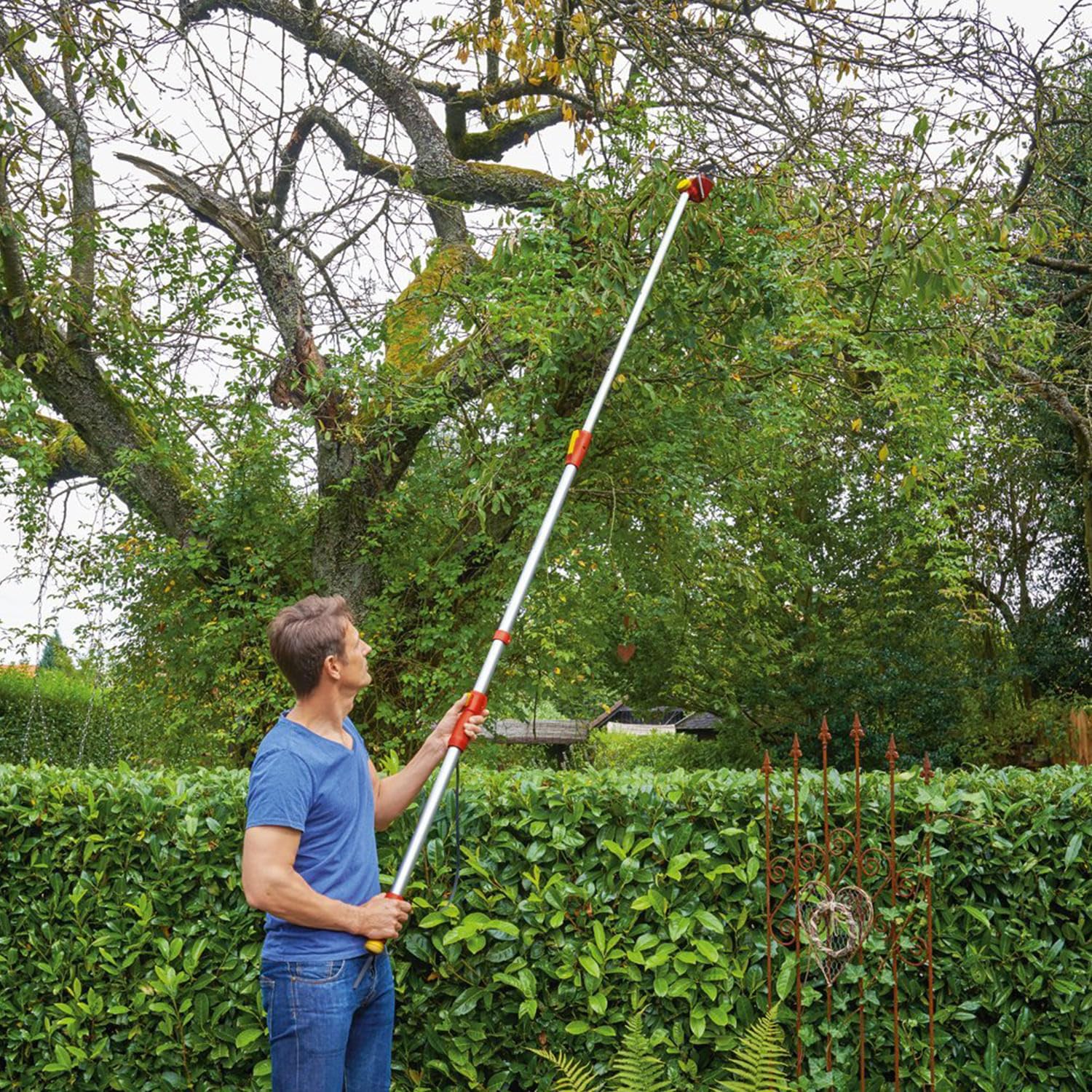 WOLF-Garten - 2-schneidige Baumschere POWER DUAL CUT RR 400 T; 73ACA002650, Aluminium / Rot / Gelb