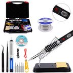 Lötkolben Set, Lötkolben 18 in 1 Lötset 60W Lötstation mit Temperatur Einstellbar 220-480°C, 5 Lötspitzen, Regelbar und EIN/AUS-Schalter für Elektrotechnik Reparaturen Profi Hobbybastler