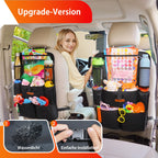 SURDOCA Autositz-Organizer – 4th Generation verbesserter Auto Rücksitz für bis zu 11-Zoll Tablet, 8 Taschen, Kinderspielzeug-Aufbewahrung, wasserdichter Rücksitzschutz für Kinder