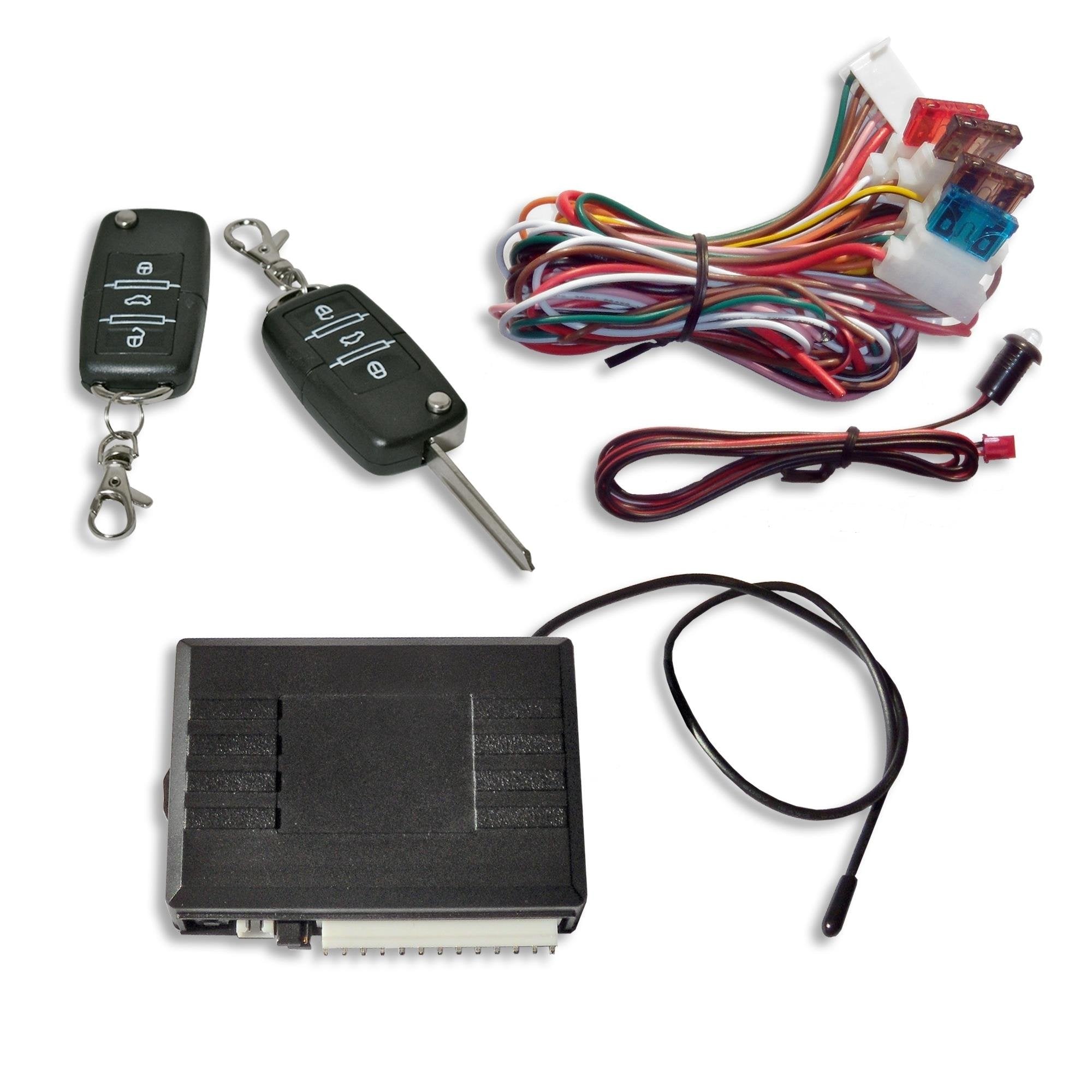 JOM Car Parts & Car Hifi GmbH 7105 Keyless Open, Funkfernbedienung für vorhandene Original-Zentralverriegelung, universal, mit 2 Klappschlüssel