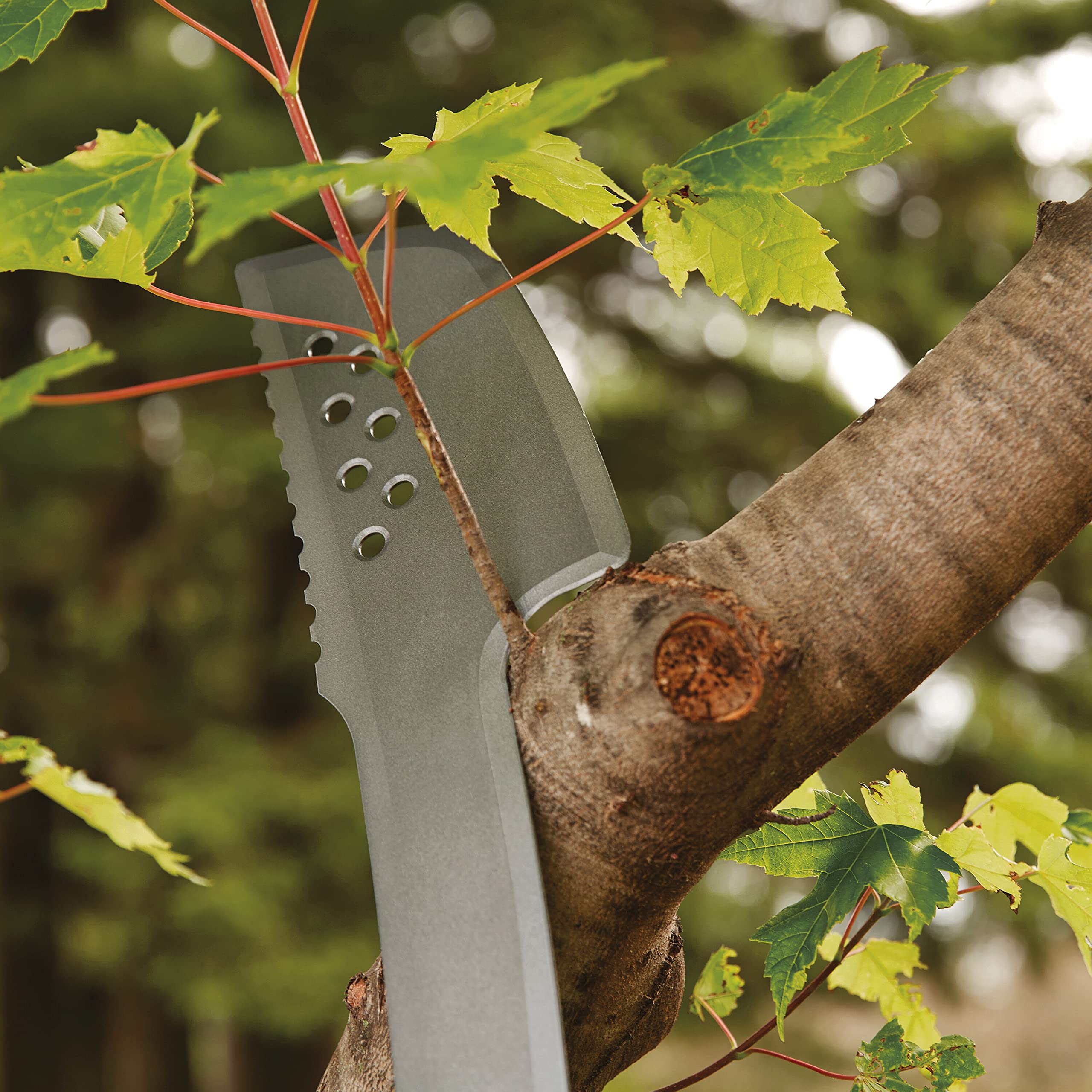Fiskars Machete-Axt, Inkl. Holster aus Nylon, Klingenlänge: 46 cm, Gehärteter Stahl/Kunststoff, Schwarz/Orange, 1051236