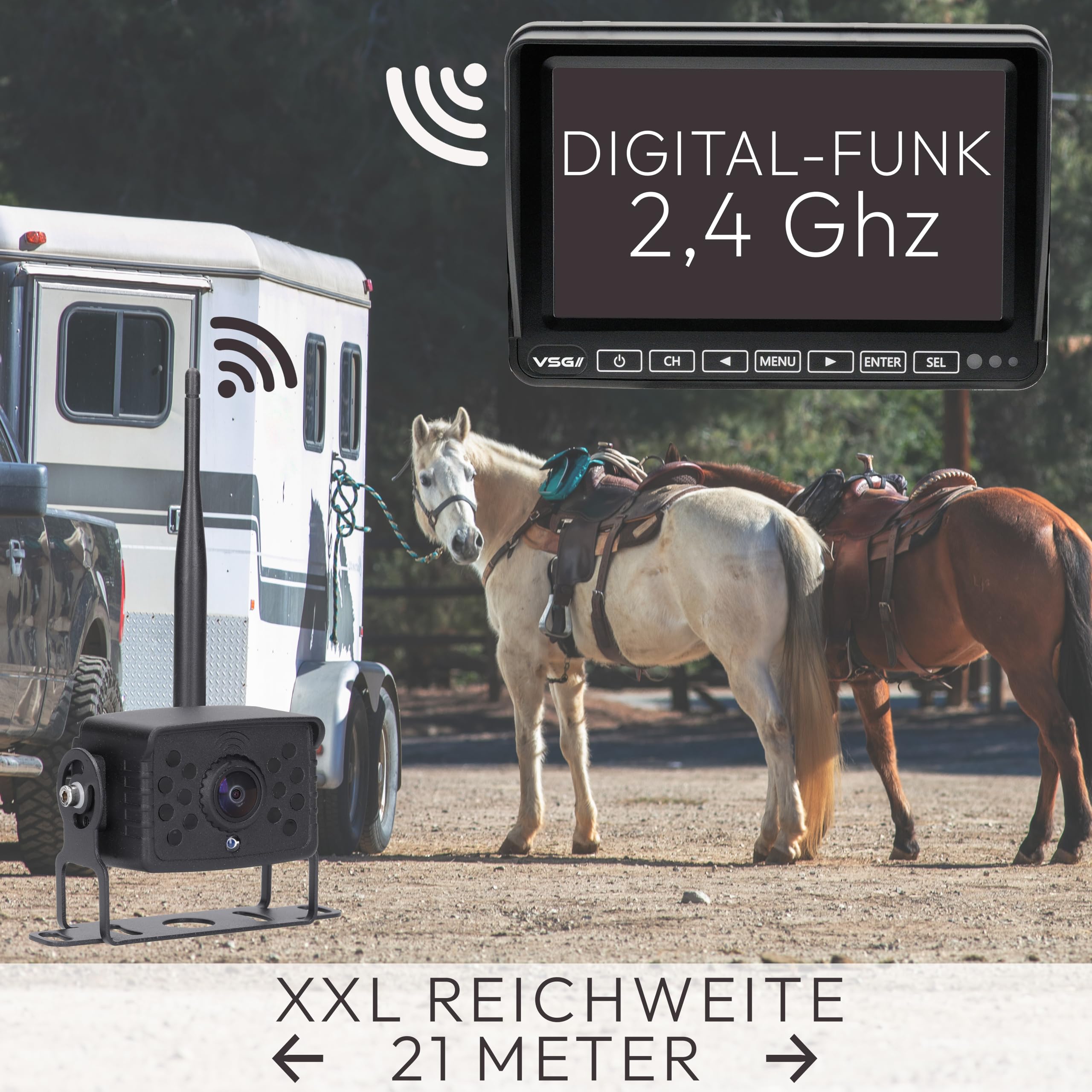 VSG24 Erweiterungs-Funk Rückfahrkamera Element HD Wired
