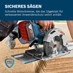 Bosch Professional 18V System Akku Kreissäge GKS 18V-57 G (Sägeblatt-Ø: 165mm, Schnitttiefe: 57 mm, inkl. L-BOXX, ohne Akku/ Ladegerät)