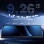 Krunia 9,26" Drahtloses Tragbares CarPlay Display für Apple CarPlay & Android Auto, OTA-Updates, Rückfahrkamera, Mirror Link, Bluetooth 5.0, Sprachsteuerung, GPS-Navigation, FM