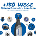 Dremel 3000 Multifunktionswerkzeug 130W, Set mit 1 Aufsatz, 25 Zubehörteilen, Variable Drehzahl 10.000-33.000 U/min zum Schneiden, Schleifen, Gravieren, Polieren, Schärfen, Reinigen, Schnitzen
