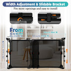 Ausziehbar Türschutzgitter,Babygitter,Treppenschutzgitter,Hundegitter,80-140cm Breit, 71cm Hoch, Wohnung Türgitter Öffnung in Zwei Richtungen