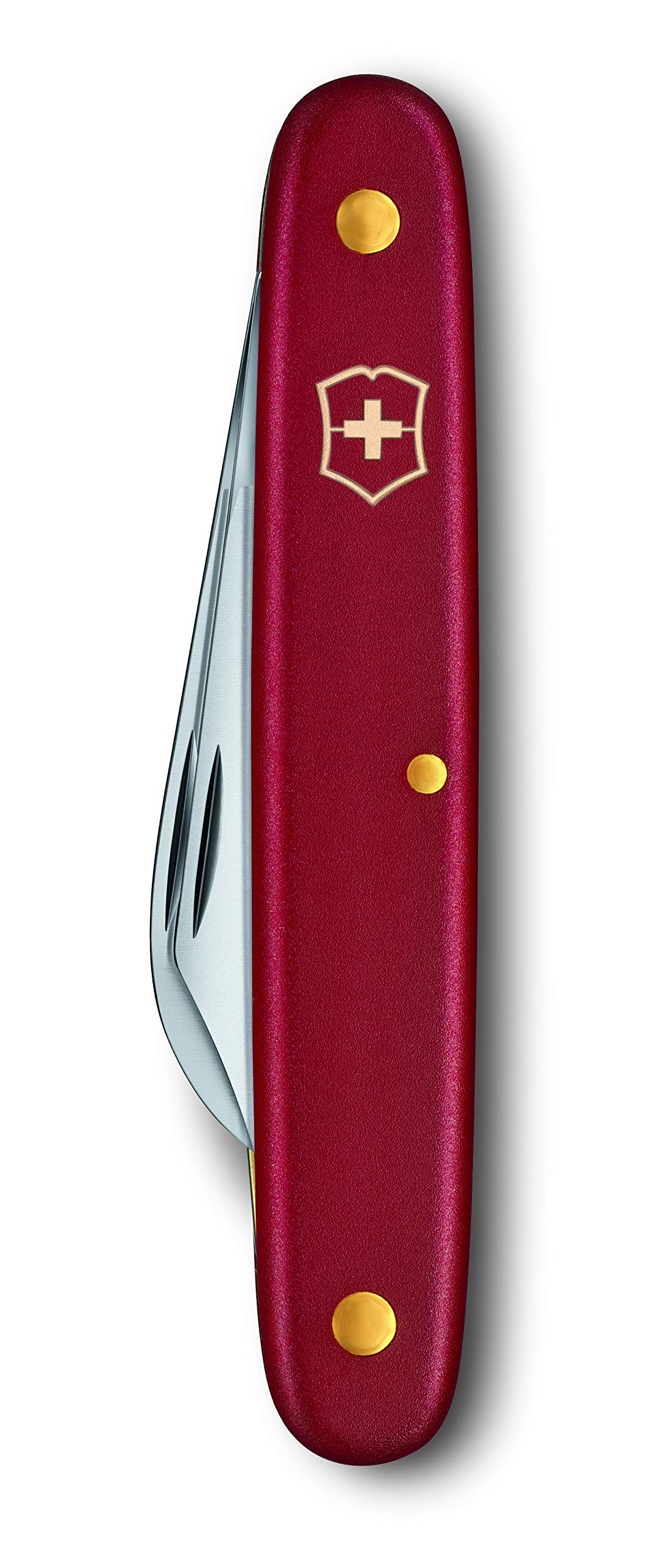 Victorinox Okulier- und Hakenmesser 3, Garten, Schweizer Taschenmesser, Gärtner und Floristen, Klinge, gebogen, Klinge, spitz, rot