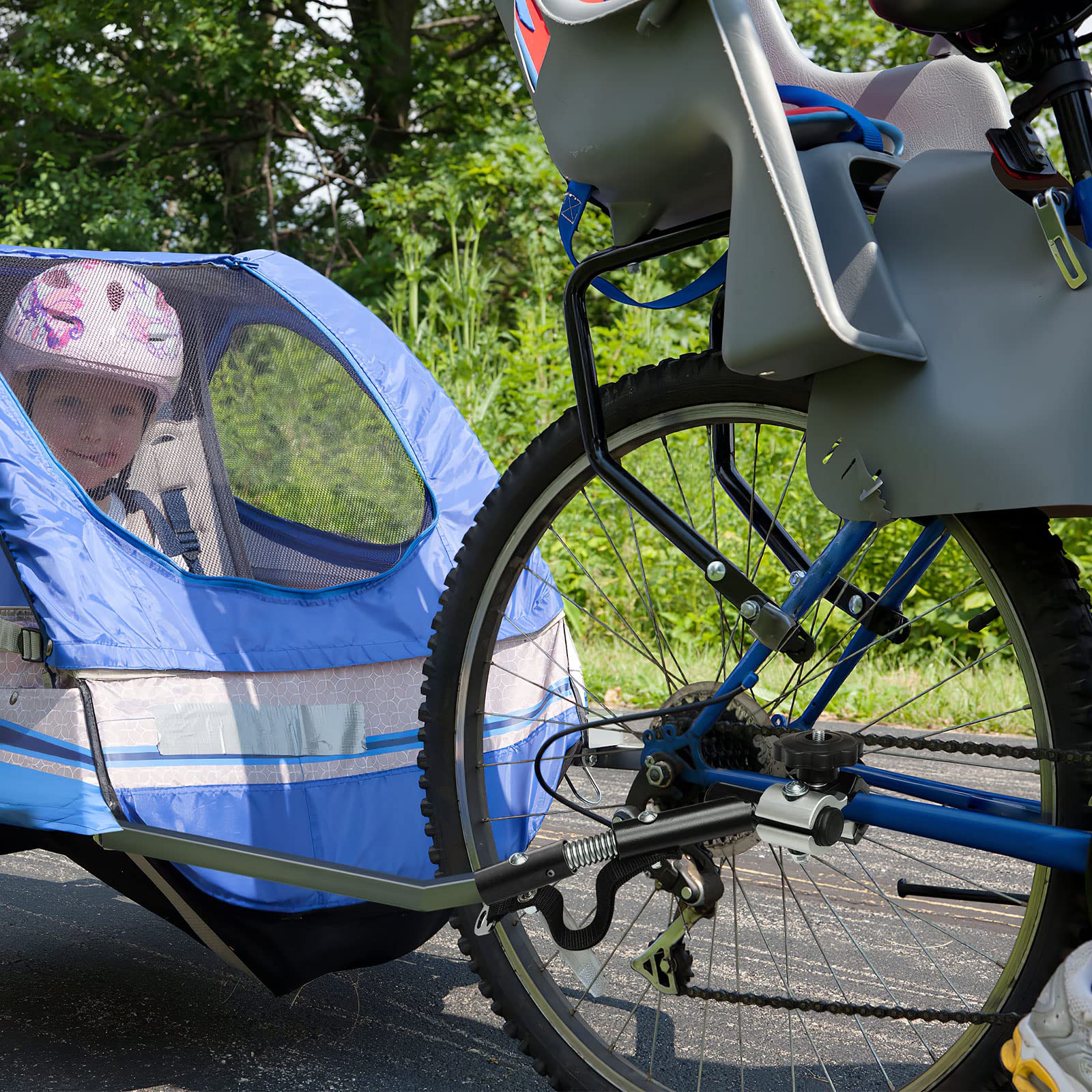 VORCOOL Universal Fahrrad Anhängerkupplung Aluminiumlegierung Linker Fahrrad Anhängerkupplung Adapter Befestigung Adapter für fahrradanhänger