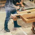 Bosch Kreissäge PKS 66 AF (Präzises Sägen in Holz, 1600 Watt; max. Schnitttiefe 66 mm; 3 tlg. Führungsschienenset)
