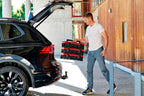 Original Einhell E-Case S-F Systemkoffer (max. 25 kg, universelle Aufbewahrung und Transport von Zubehör und Werkzeug, stapelbar, verknüpfbar, inkl. Schaumstoffeinlage)