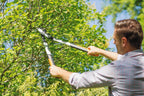 Fiskars PowerGear X Bypass-Getriebeastschere für frisches Holz, Antihaftbeschichtet, Gehärteter Präzisionsstahl, Länge: 80 cm, Schwarz/Orange, LX98-L, 1020188
