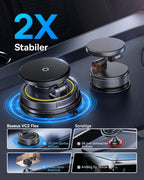 Baseus VC2 Flex Pro 15W Handyhalterung Auto für Magsafe mit Ladefunktion, Magnet Autohalterung kfz Ladegerät für Armaturenbrett, Wireless Car Charger für iPhone 17,16,15,14,13,12 Pro Max