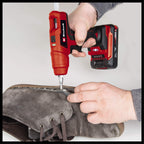 Einhell Akku-Heißklebepistole TE-CG 18 Li - Solo Power X-Change (Lithium-Ionen, in 120 Sekunden einsatzbereit, inkl. 5 Klebestifte + Flachklebedüse, ohne Akku und Ladegerät)