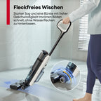 Ultenic Nass Trockensauger akku, Saugwischer Kabellos, 50 Minuten Laufzeit, Selbstreinigungsfunktion, LED-Display, ideal für Hartböden sowie Haushalte mit Haustieren und Kindern
