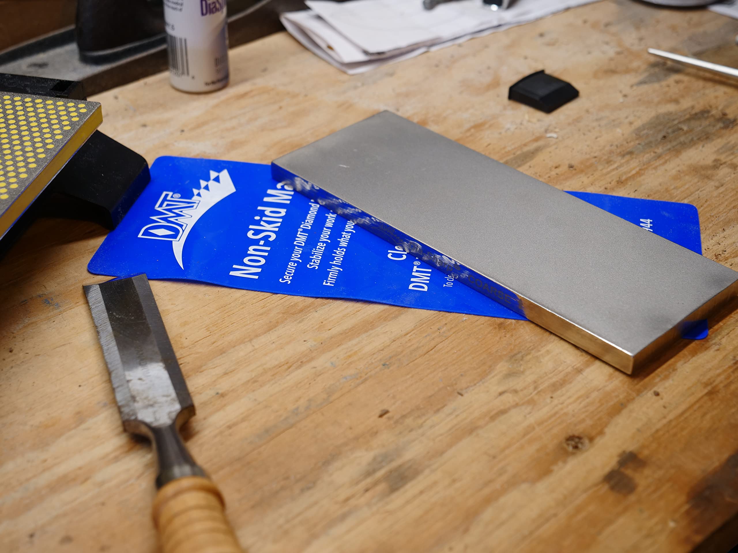 DMT Dia-Sharp® Diamant Schleifstein 8" Extra-Extragrob | Messerschärfer in Profiqualität | 20cm Wetzstein für Messer und Werkzeuge | Made in USA | D8XX