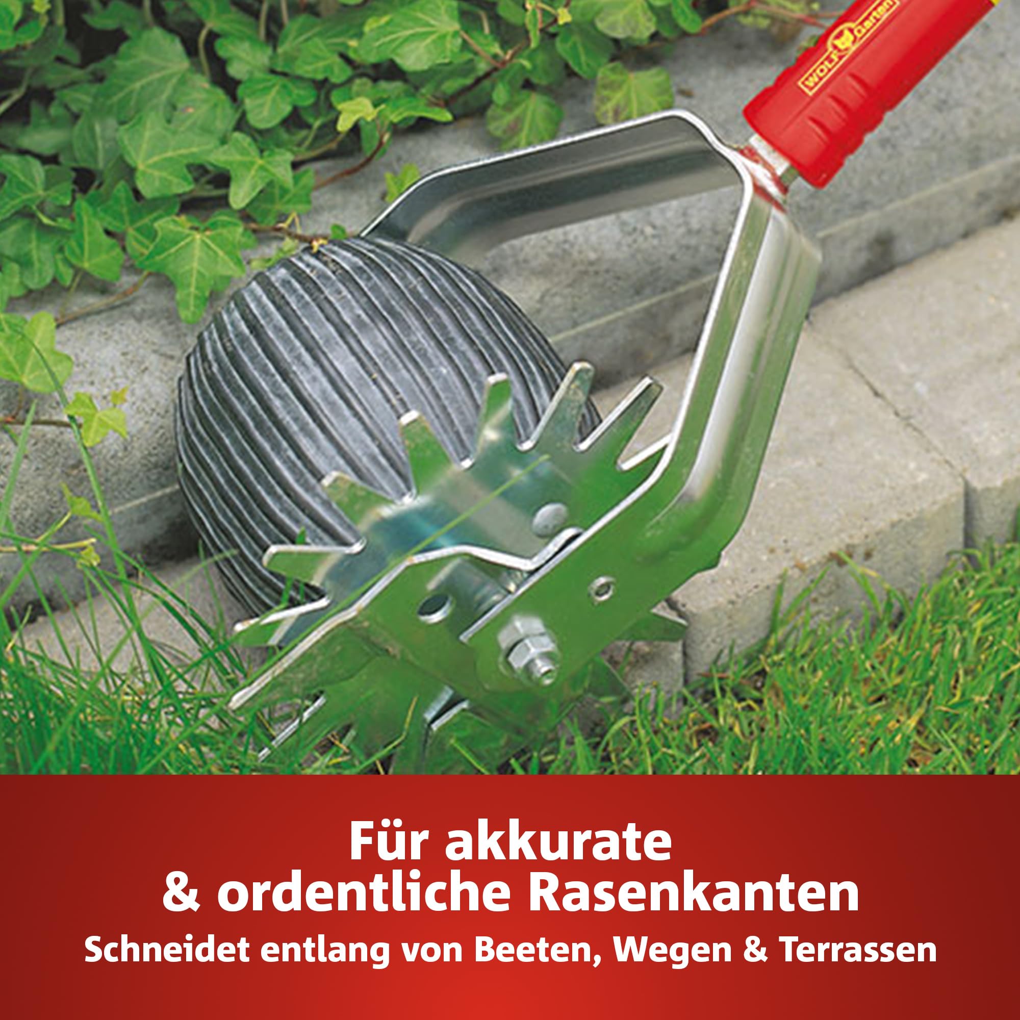 WOLF-Garten multi-star Rasenkantenschneider RB-M (für übergangslose Rasenkanten zum Beet, Wegen oder Terrassen, langlebig & witterungsbeständig, passend für multi-star-System) 71AAA037650