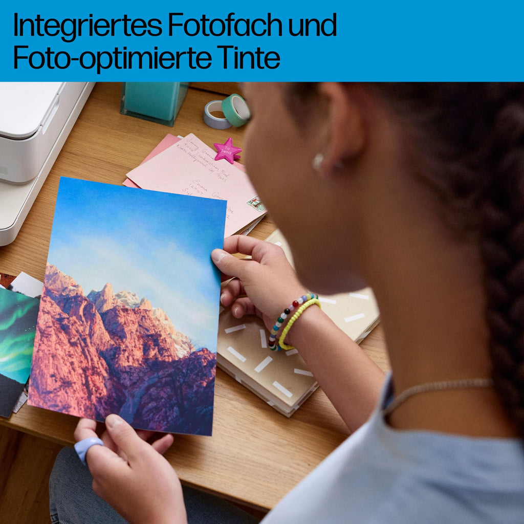 HP Envy Inspire 7220e Multifunktionsdrucker, Tintenstrahldrucker, 6 Monate gratis drucken Instant Ink inklusive, Drucken, Scannen, Kopieren, Fotodruck, DIN A4, WLAN, Airprint