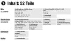Connex Bit- und Steckschlüssel-Satz 52-teilig - Stabiler Kunststoffkoffer - 1/4 Zoll - Umschaltknarre mit Schnelllösefunktion - Für Montage- & Schraubarbeiten / Stecknuss-Set / Bit-Set / COXB365010