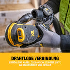 DEWALT 18 Volt Akku-Exzenterschleifer (Schleifpapier-ø: 125 mm, elektronische Drehzahlregulierung, Staubschutz für Getriebe und Schalter, mit Klettfix-System, ohne Akku und Ladegerät), DCW210N
