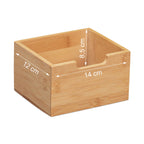 Relaxdays Schreibtisch Organizer Bambus, natur