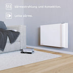 STIEBEL ELTRON Duo Wandkonvektor CND 150, 1,5 kW für ca. 20 m², LC-Display, Wochentimer, Elektroheizung energiesparend, ohne Stecker, 230V Festanschluss, 234815