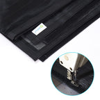Apalus Fliegengitter Tür, Magnet Insektenschutz 90x210cm, Der Magnetvorhang Ist Ideal Für Die Balkontür, Kellertür und Terrassentür, Kinderleichte Klebemontage Ohne Bohren, Nicht Kürzbar Schwarz