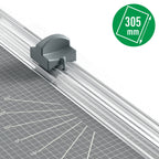 Leitz Home Papierschneider A4, Für bis zu 8 Blatt, Schneidemaschine mit 305 mm Schnittlänge, Scharfe, gehärtete Stahlklingen, Optimal für Heim-, Bastel- oder Hobbygebrauch, 90250000