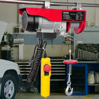 VEVOR elektrische Seilwinde 125kg bis 250kg Hubhöhe 12m Seilzug Motorwinde 510W Kupfermotor Flaschenzug 10m/min Hubgeschwindigkeit Hebezug mit kabelgebundener Fernbedienung Seilhebezug Kettenzug