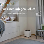Stadler Form Luftbefeuchter Noah, für große Räume bis 110 m², starke Befeuchtungsleistung, energieeffizient, 4 Stufen & Turbo-Stufe, Hygrostat, App, WiFi, leise, weiß