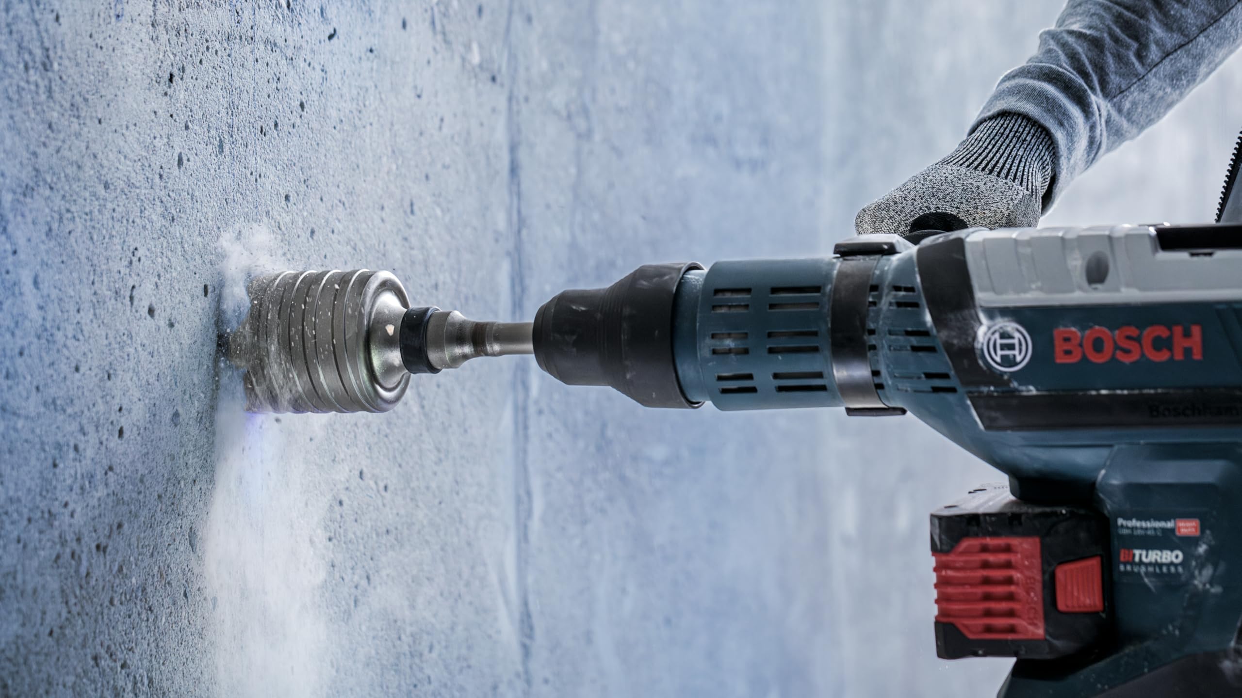 Bosch 1x PRO SDS max-5 Core Cutter, zweiteilig mit Gewinde (für Beton, Betonblockstein, Ø 82 mm, Professional Zubehör Bohrhammer)