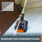 WORX WG441E.9 Akku-Multi-Bürste 20V -multifunktionale Oberflächenbürste für Stein-& Holfzflächenreinigung & Unkrautentfernung -integrierter Wasseranschluss -PowerShare kompatibel-ohne Akku & Ladegerät