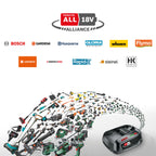 Rapid POWER FOR ALL Akku 18V 4,0Ah – Hochleistungs-Lithium-Ionen für Bosch, Gardena, Gloria und Wagner Geräte – Kompatibel mit POWER FOR ALL
