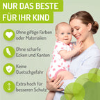 BOMI TÜV GS Siegel Kindertreppen Gitter XXL Merle | Ohne Bohren | Schließt automatisch | Gittertür aus Metall Weiss | Stabile Baby Schutzgitter Tür für Kindersicherheit | Breite: 93-101 cm