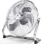 TRESKO AERSON Bodenventilator 60cm | Windmaschine mit 3-Leistungsstufen 200W | Standventilator Ventilator | hoher Luftdurchsatz | robuste Metallausführung | Neigungswinkel ca. 110 Grad