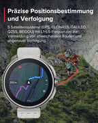 SUUNTO Race Sportuhr - Outdoor Smartwatch, 1,43" Helles AMOLED Display mit Saphirglas, Bequeme Uhrenkrone & Tasten Bedienung, Präzise Zweifrequenz GPS, Lange Akkulaufzeit, 100m Wasserdicht