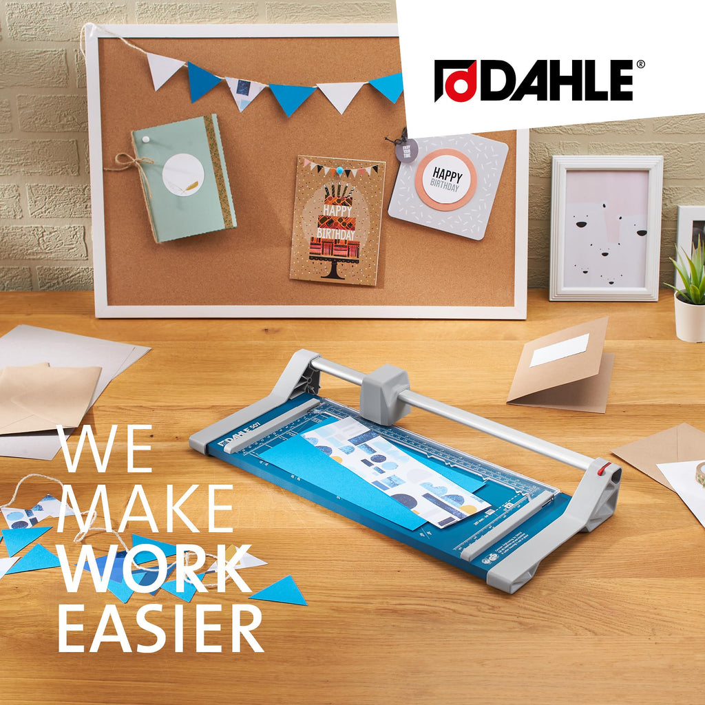 Dahle 507 Papierschneider (8 Blatt Schneidleistung, bis DIN A4) blau